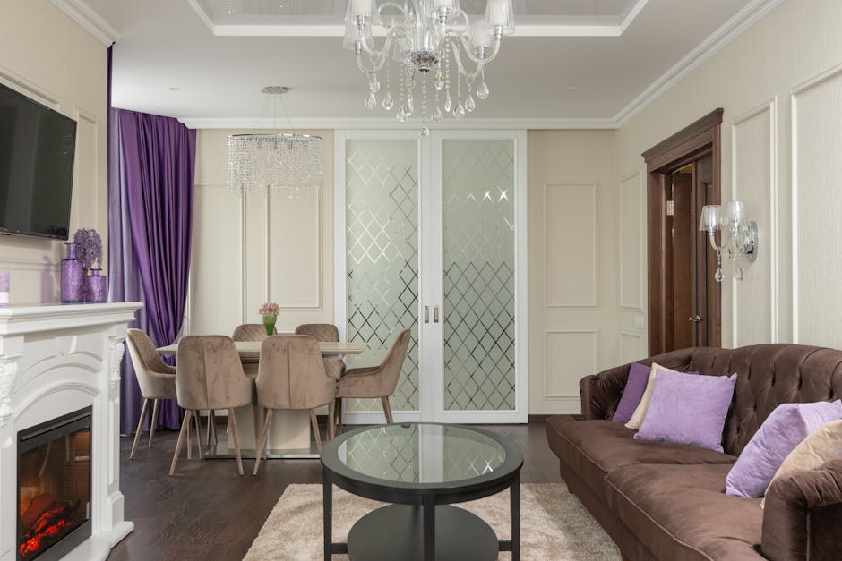Elegant interior room door
