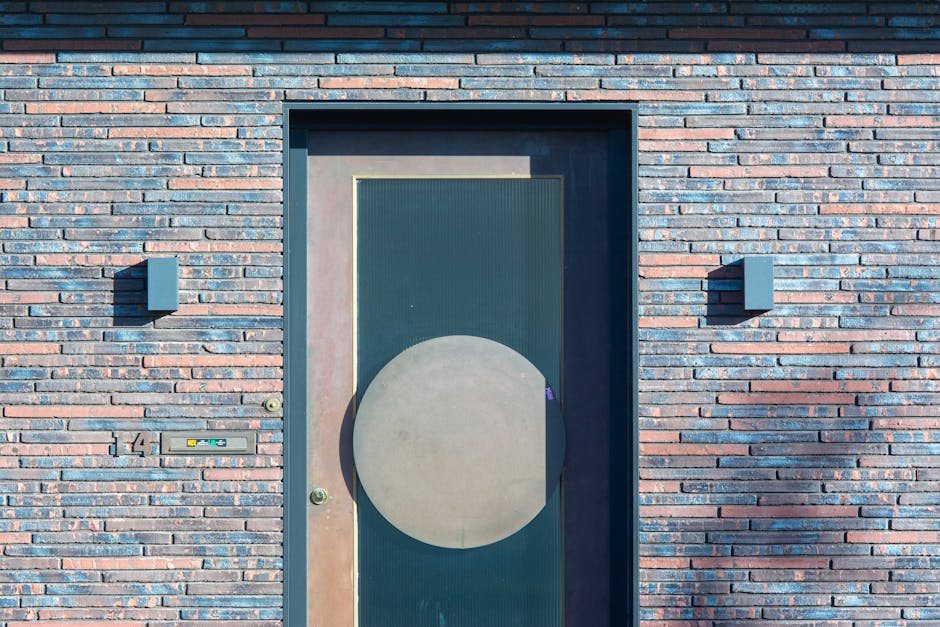 Modern exterior front door